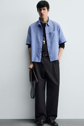 BOXY FIT CHECK SHIRT - Image 5