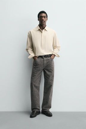 STRIPED POLO SHIRT - Image 1