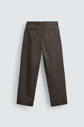 COTTON/LINEN PLEATED TROUSERS - Image 8