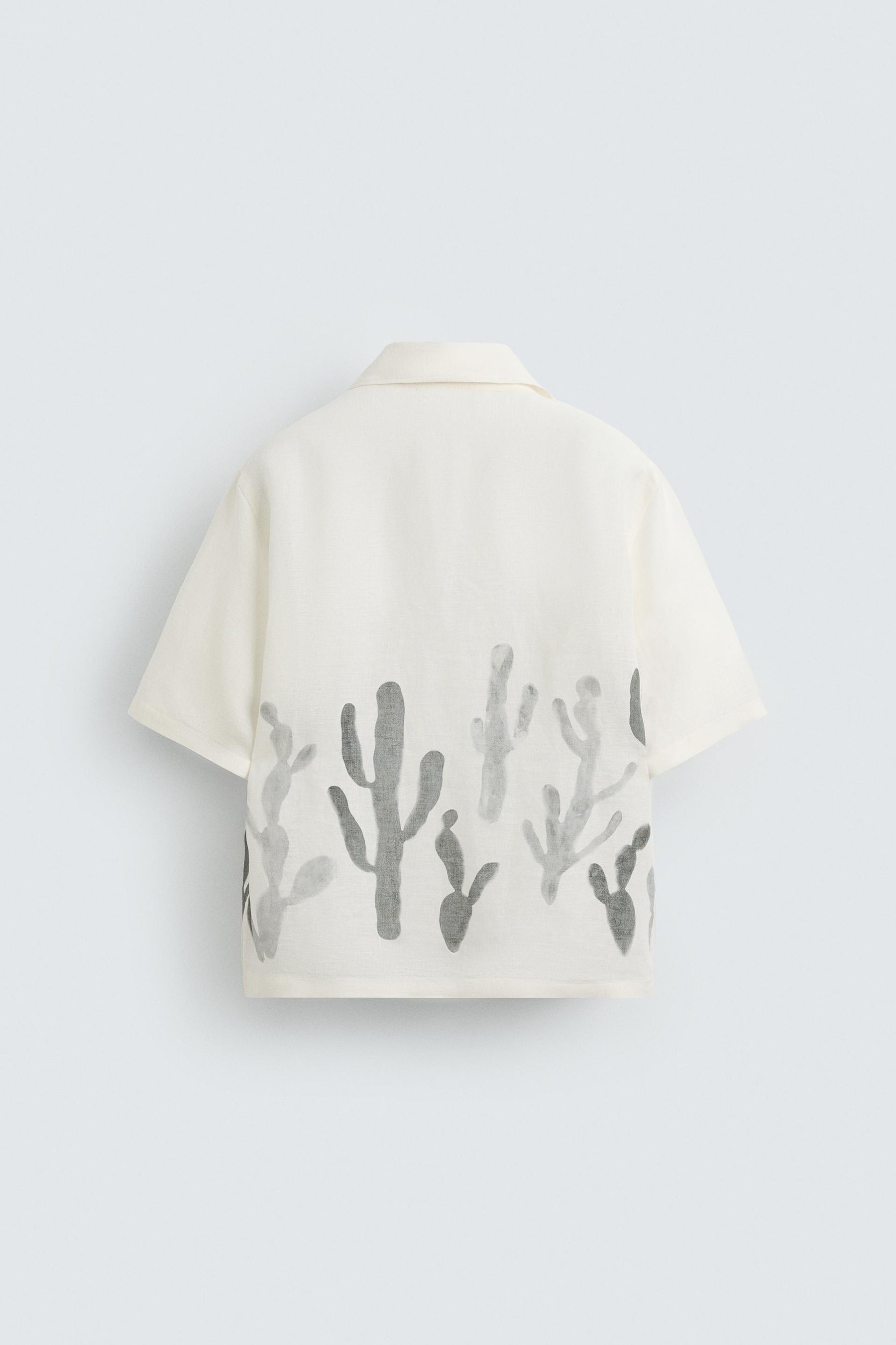 LINEN-VISCOSE CACTUS SHIRT - Image 7