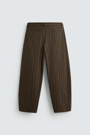 STRIPED BALLOON FIT TROUSERS - Image 6