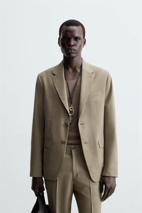 TEXTURED SUIT BLAZER - Image 2