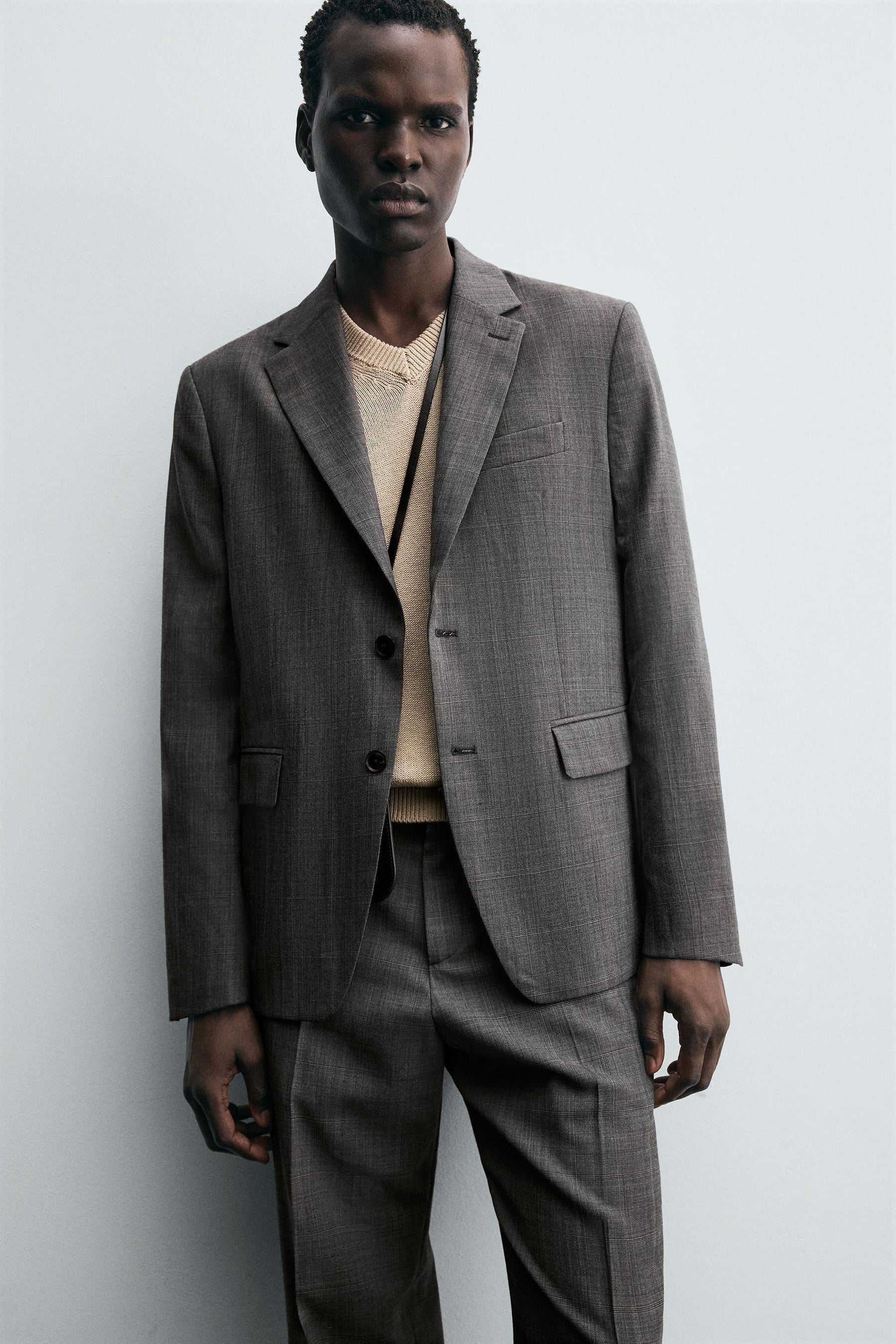 CHECK SUIT BLAZER - Image 5