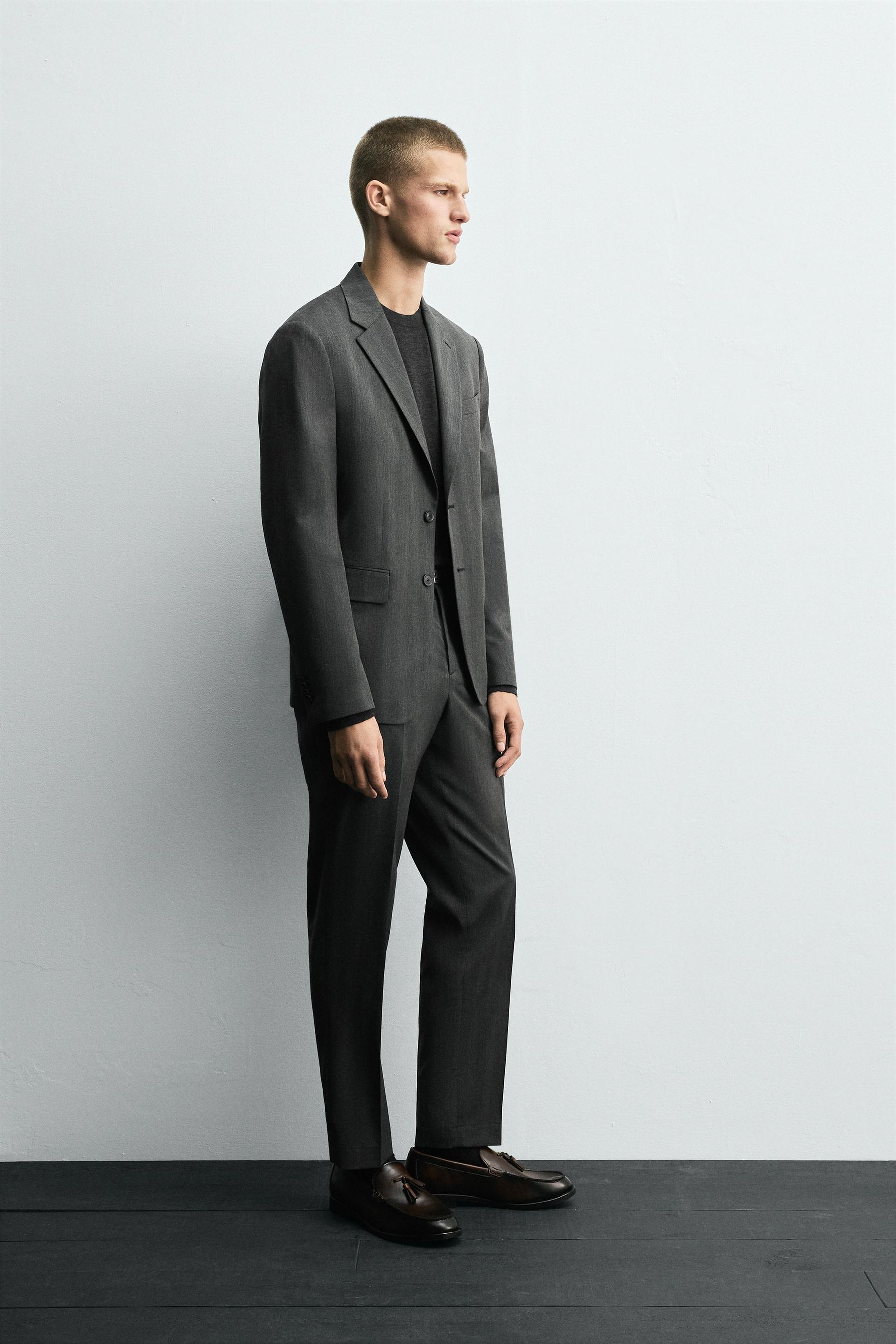 HERRINGBONE SUIT BLAZER - Image 4