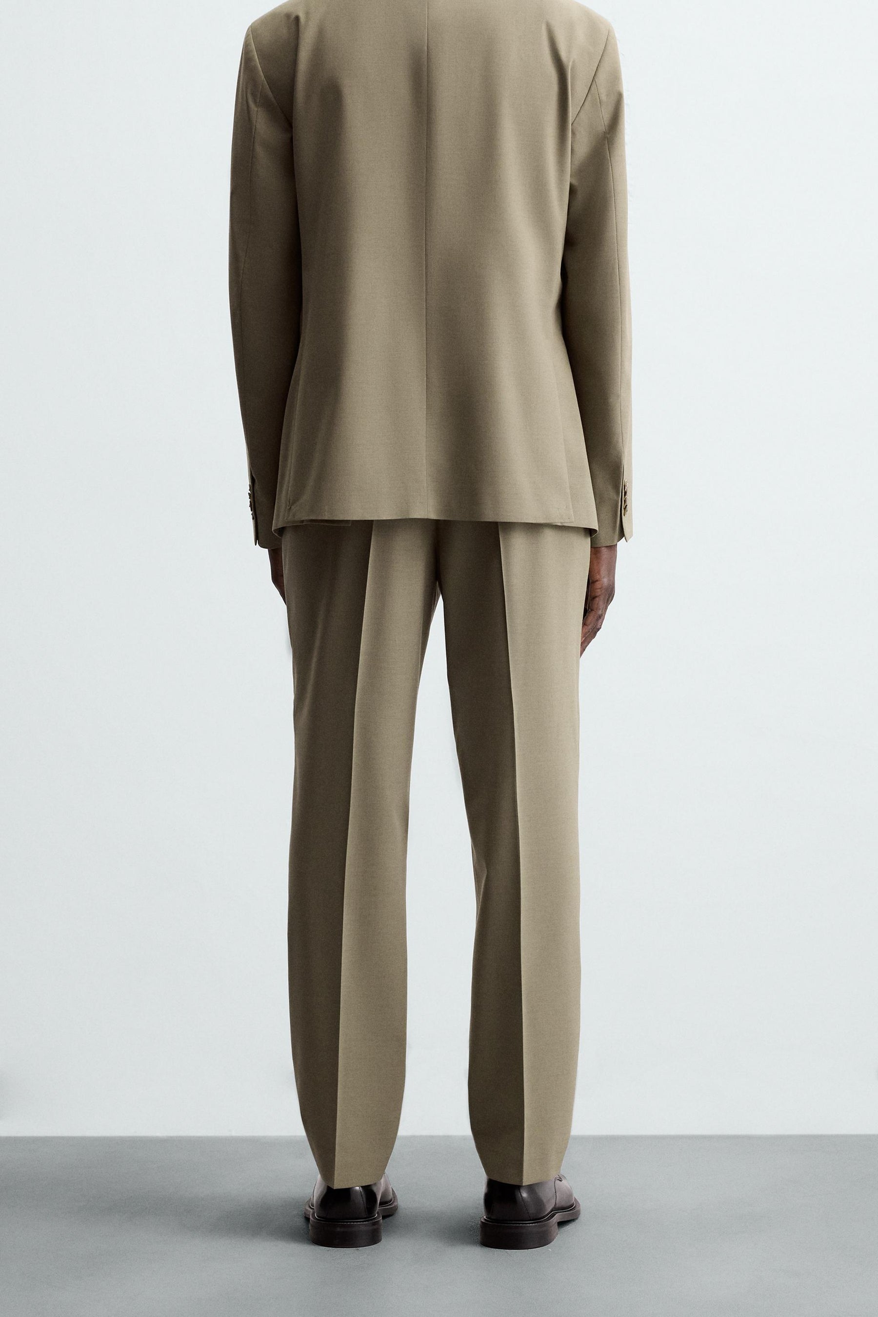 TEXTURED SUIT TROUSERS - Image 3