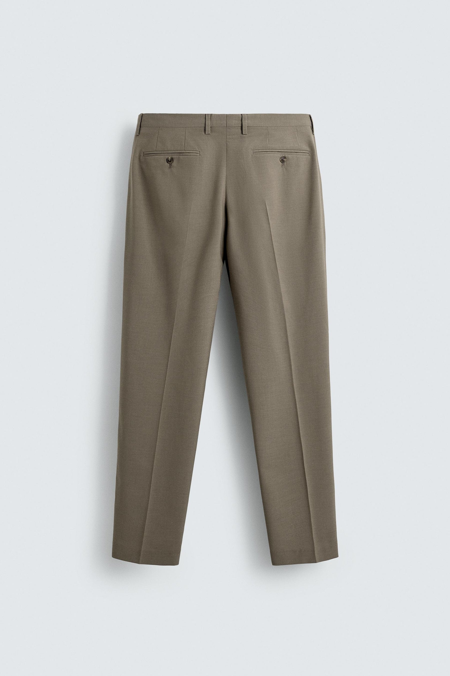 TEXTURED SUIT TROUSERS - Image 6