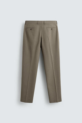 TEXTURED SUIT TROUSERS - Image 6