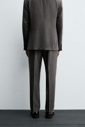 CHECK SUIT TROUSERS - Image 3