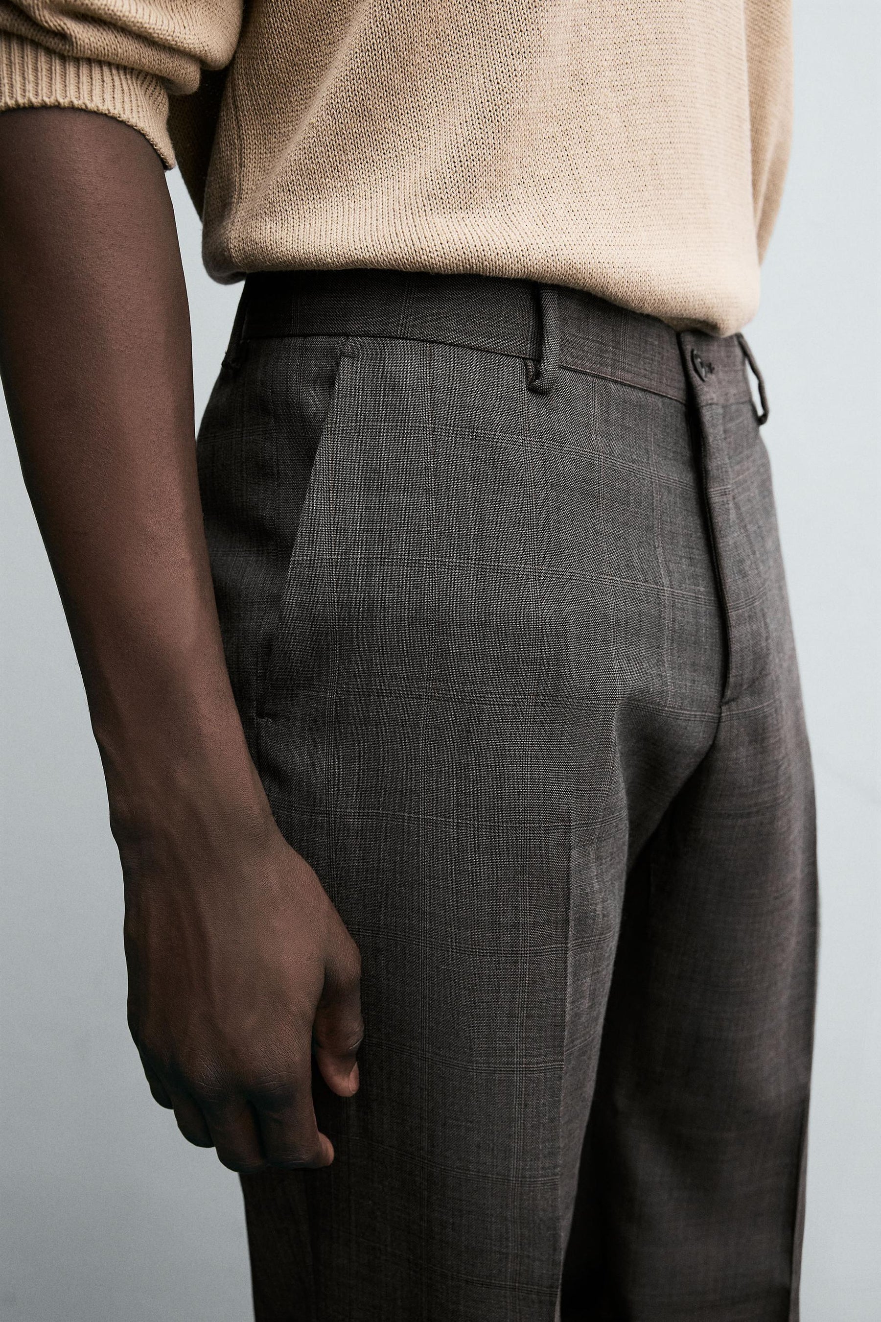 CHECK SUIT TROUSERS - Image 6