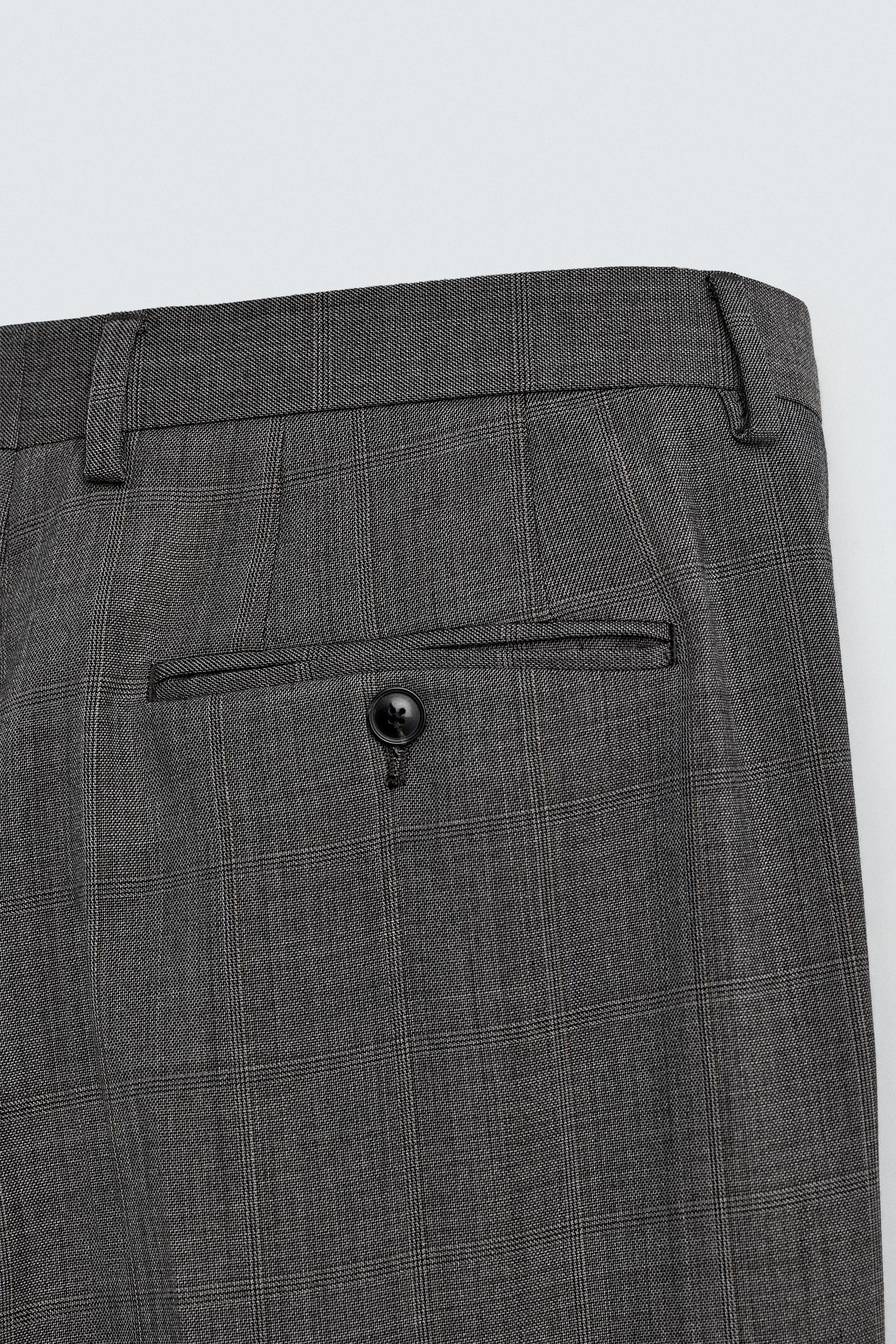 CHECK SUIT TROUSERS - Image 10