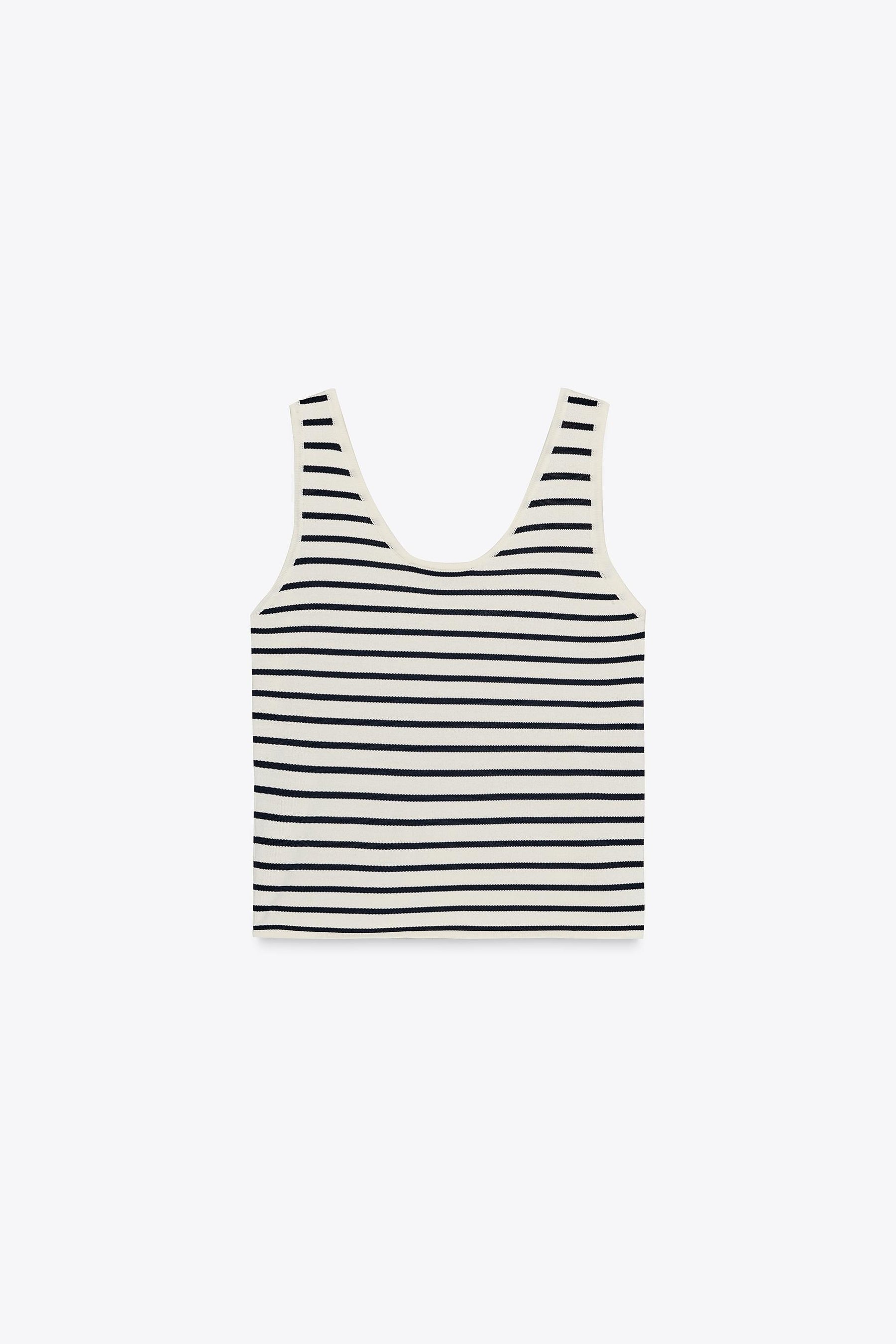 STRIPED KNIT TOP - Image 8