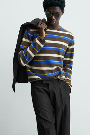Striped Knit Pullover