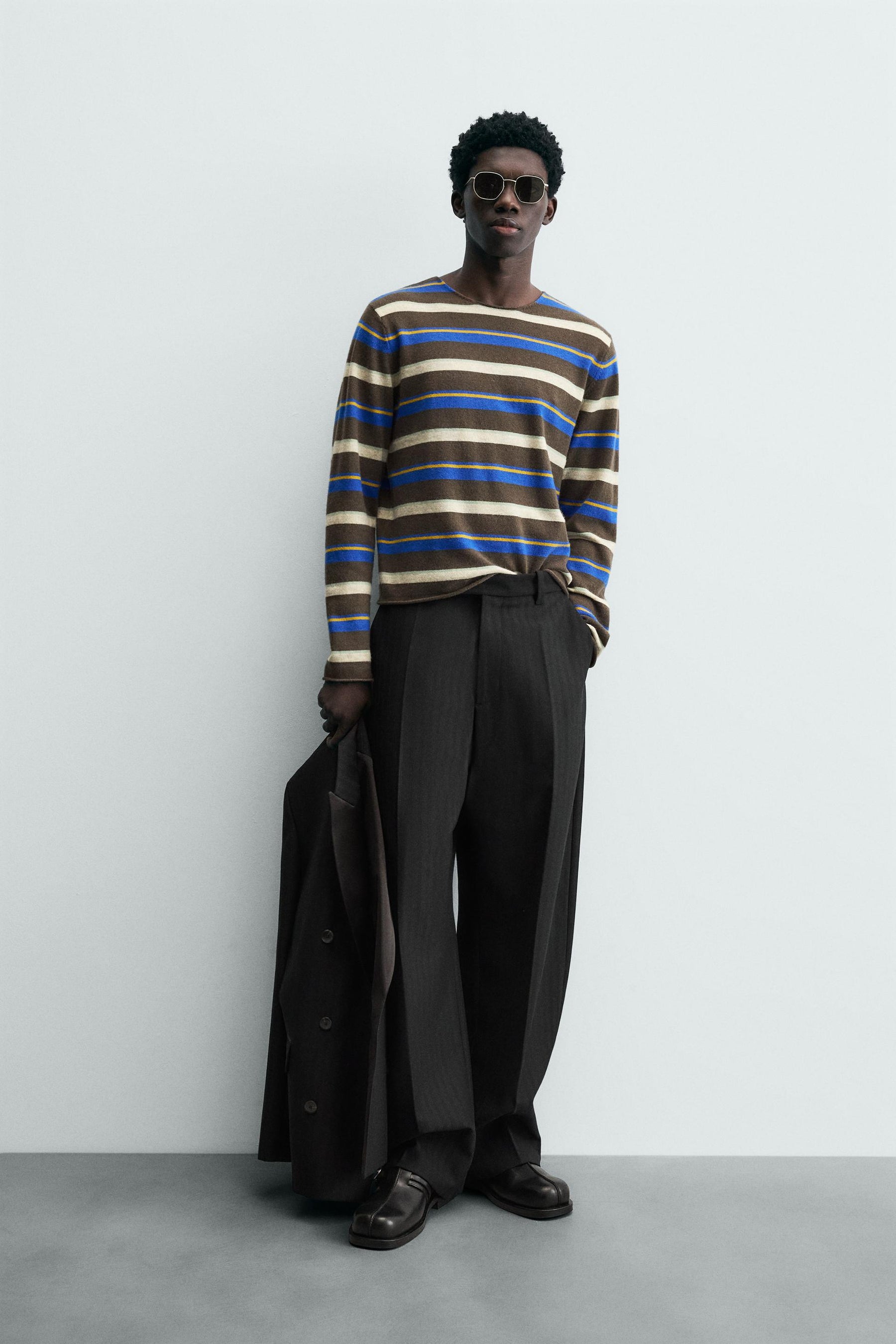 LIMITED EDITION STRIPED JACQUARD JUMPER - Image 1