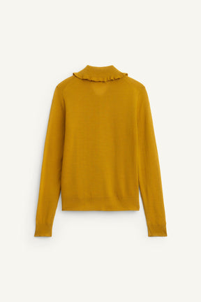 100% WOOL RUFFLED JACKET