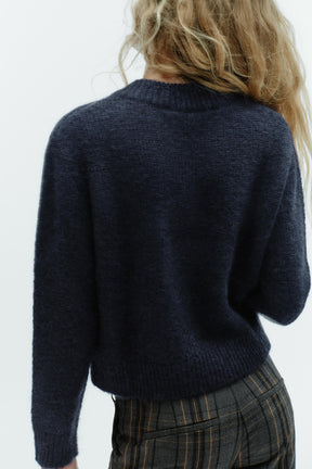 Wool Alpaca V-Neck Jumper
