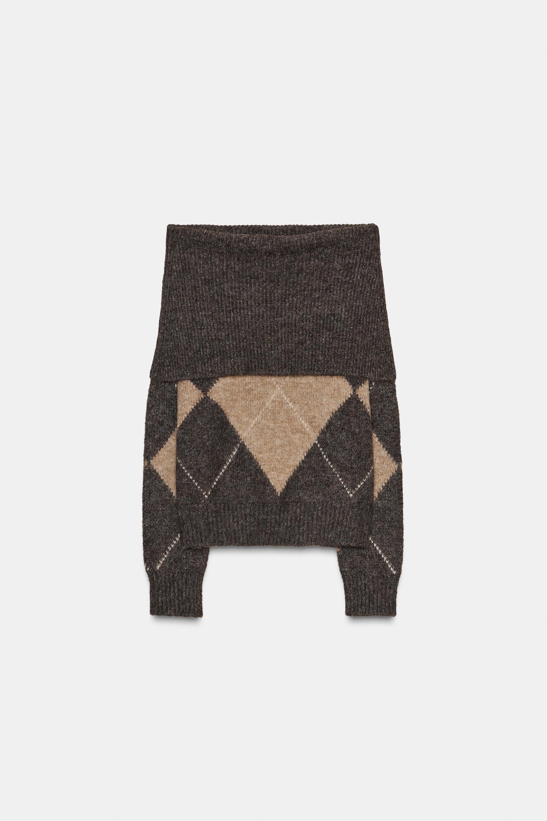 STRAPLESS KNIT JUMPER