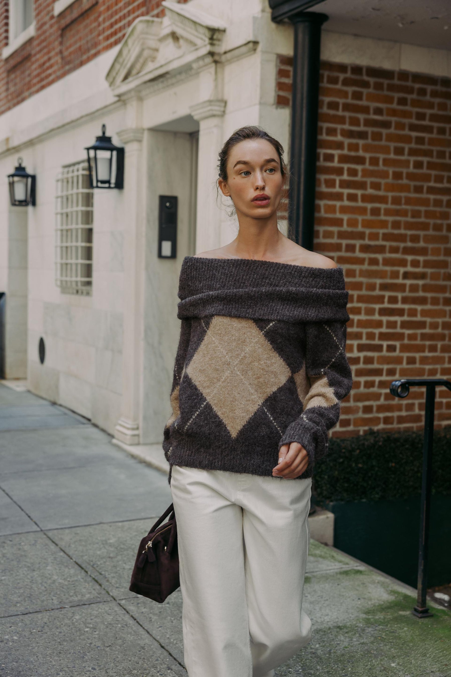 STRAPLESS KNIT JUMPER