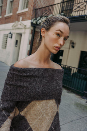STRAPLESS KNIT JUMPER