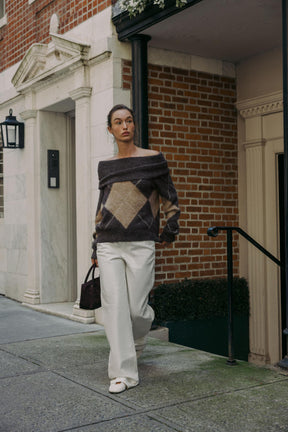 STRAPLESS KNIT JUMPER