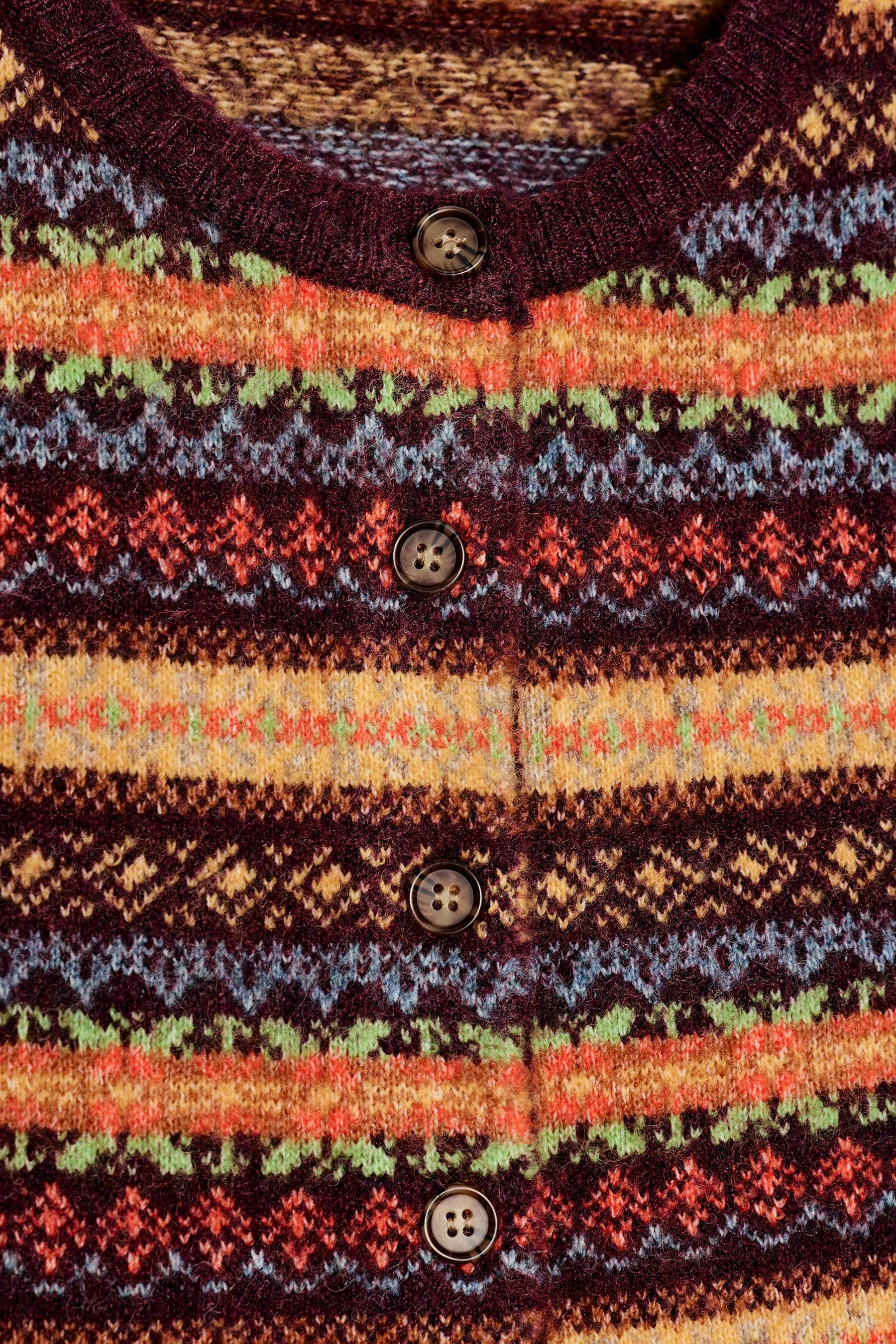 CROPPED JACQUARD KNIT CARDIGAN - Image 7