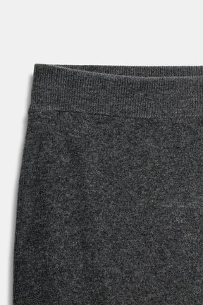 PLAIN KNIT MIDI SKIRT