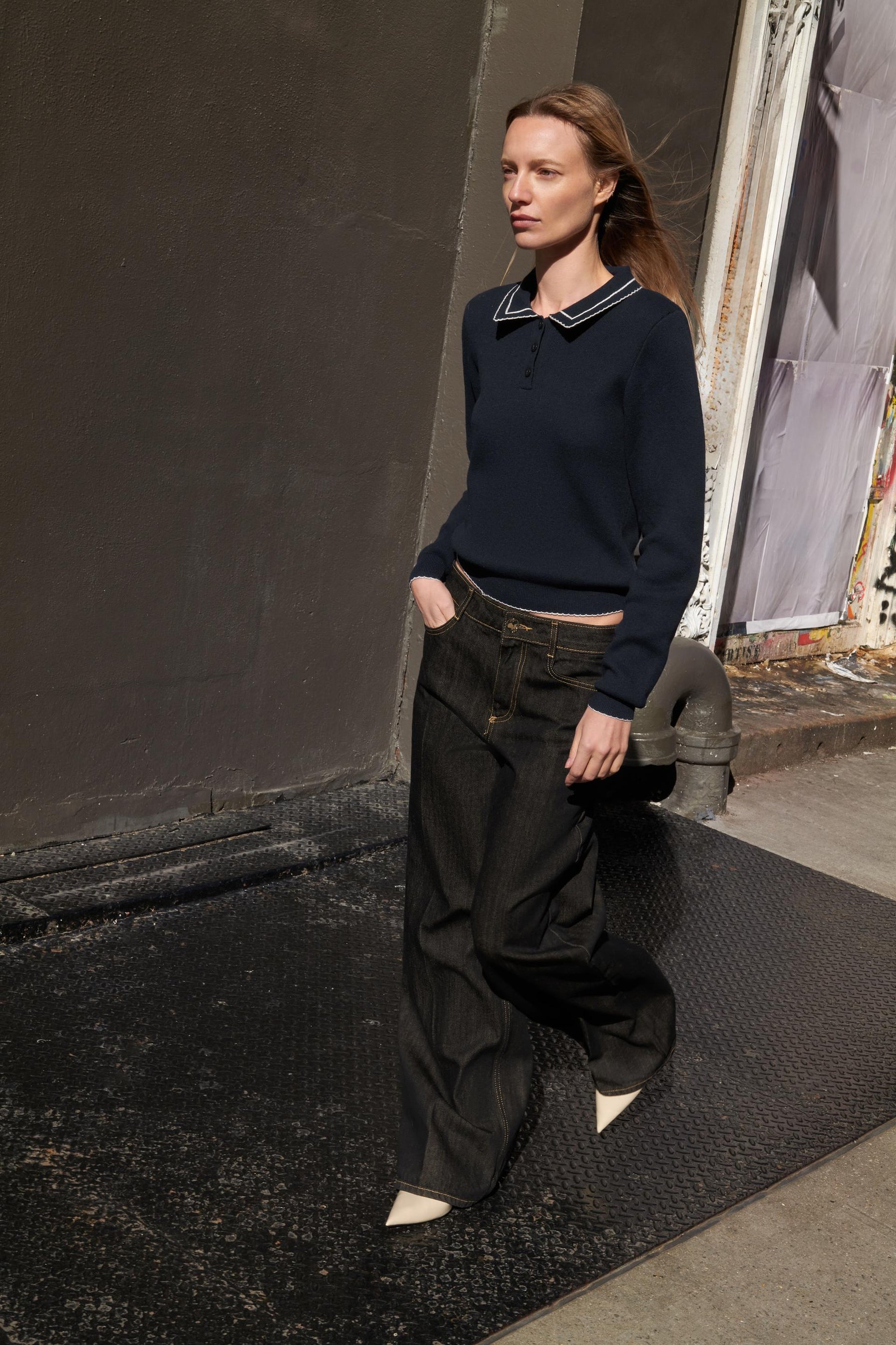 Knit Polo Shirt with