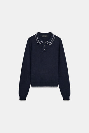 Knit Polo Shirt with