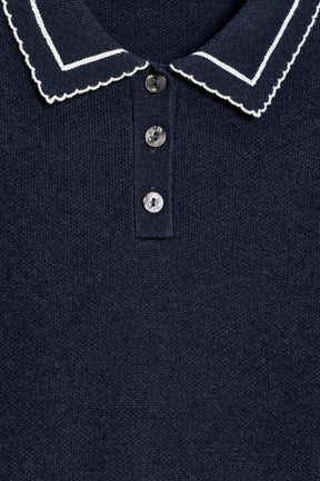 Knit Polo Shirt with