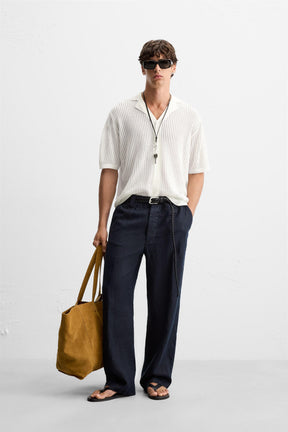 KNIT LACE SHIRT - Image 1