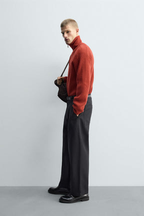 PURL KNIT QUARTER-ZIP JUMPER - Image 4