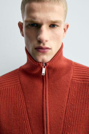 PURL KNIT QUARTER-ZIP JUMPER - Image 6