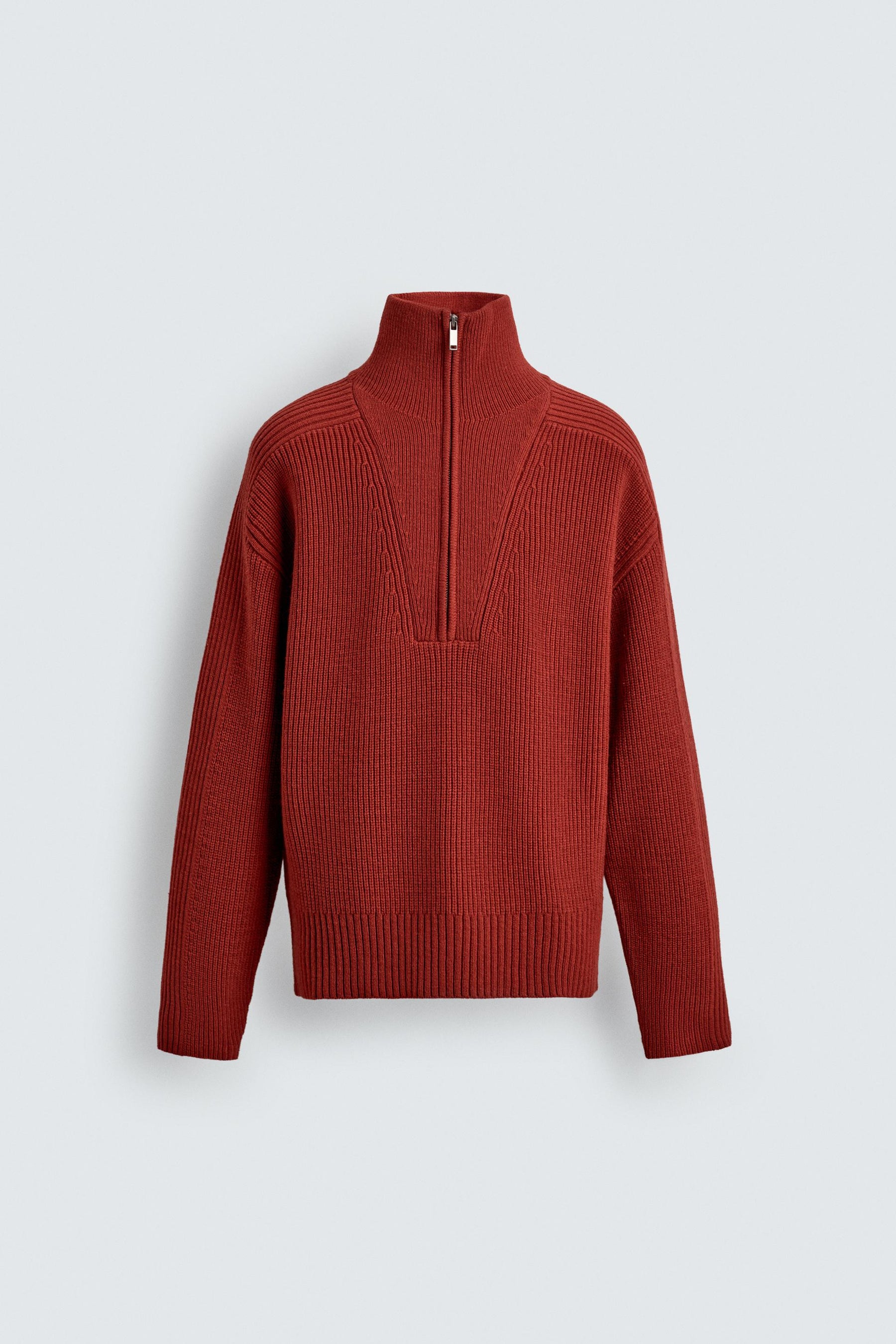 PURL KNIT QUARTER-ZIP JUMPER - Image 7