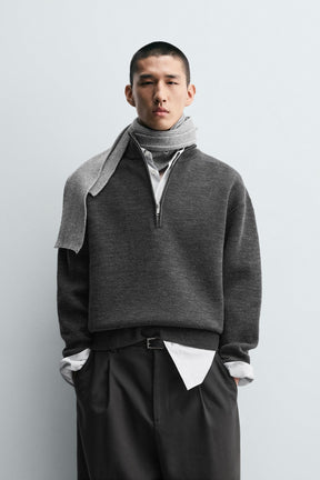 Zip Collar Pullover
