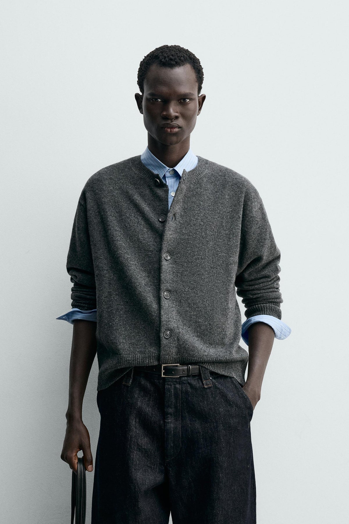 Relaxed Wool Cardigan