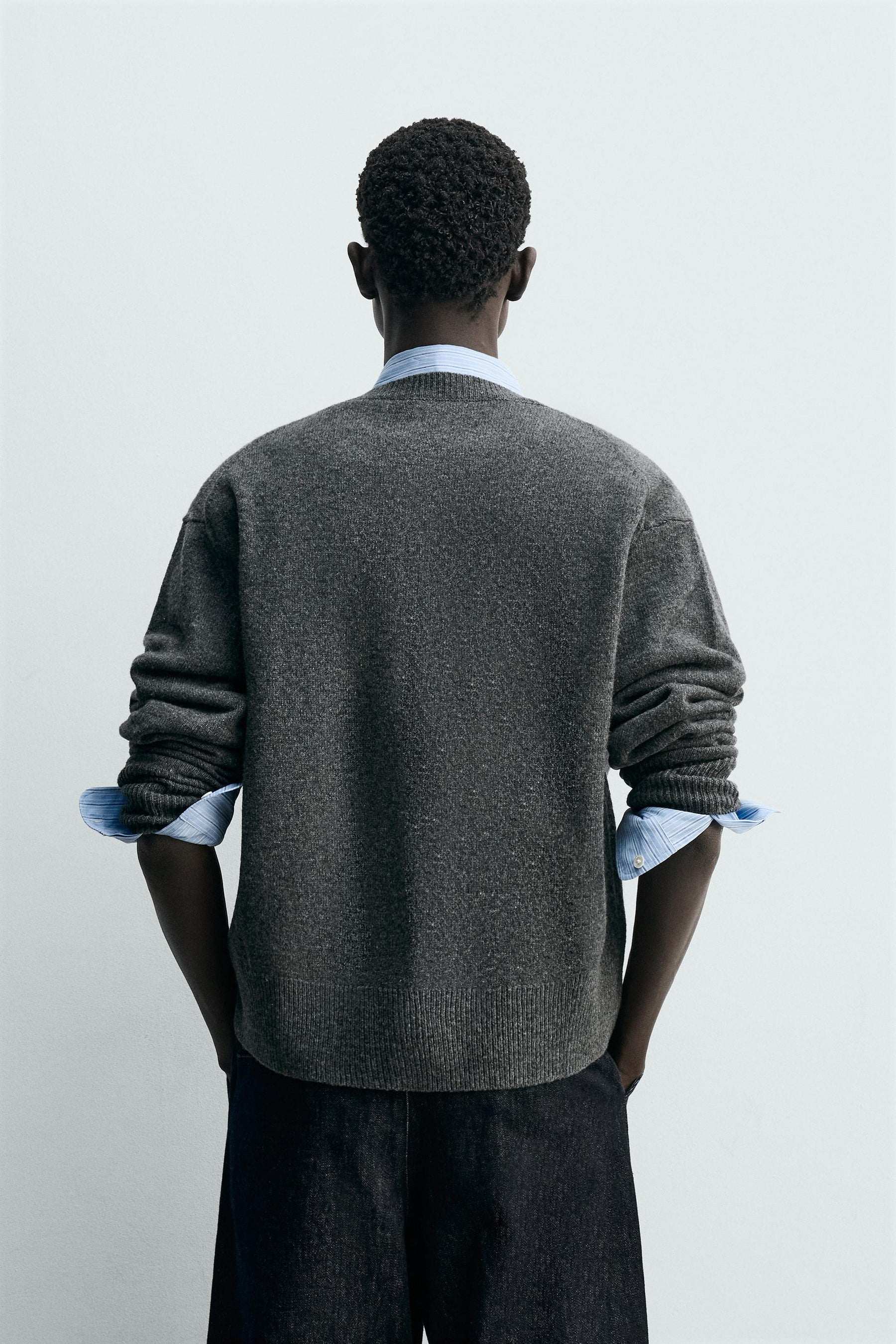 Relaxed Wool Cardigan