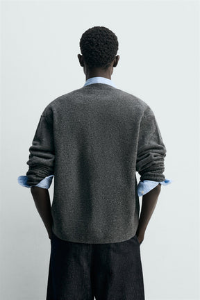 Relaxed Wool Cardigan