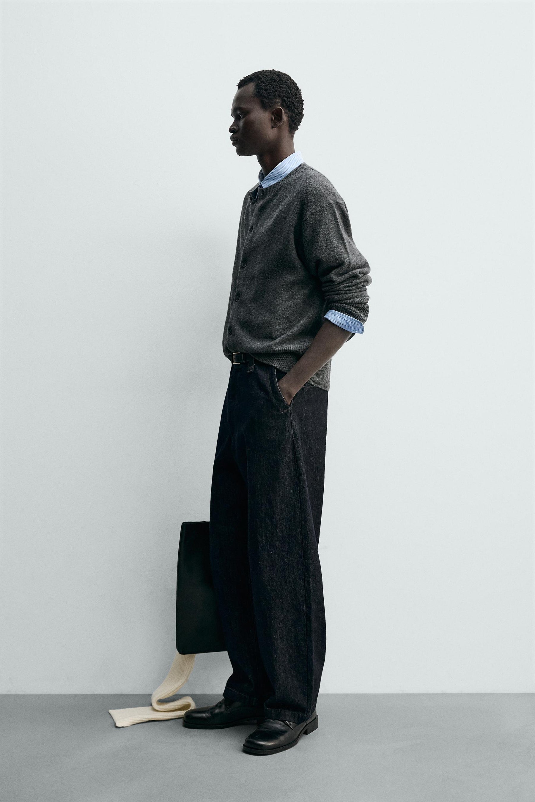 Relaxed Wool Cardigan