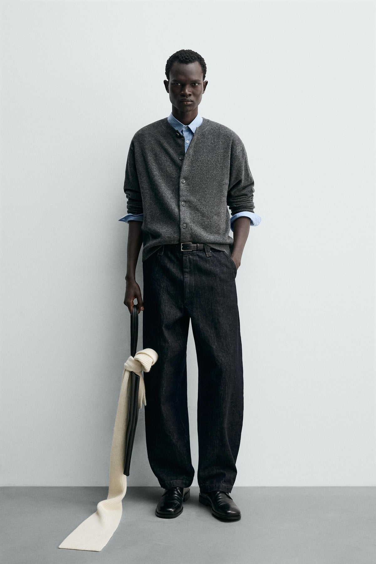 Relaxed Wool Cardigan