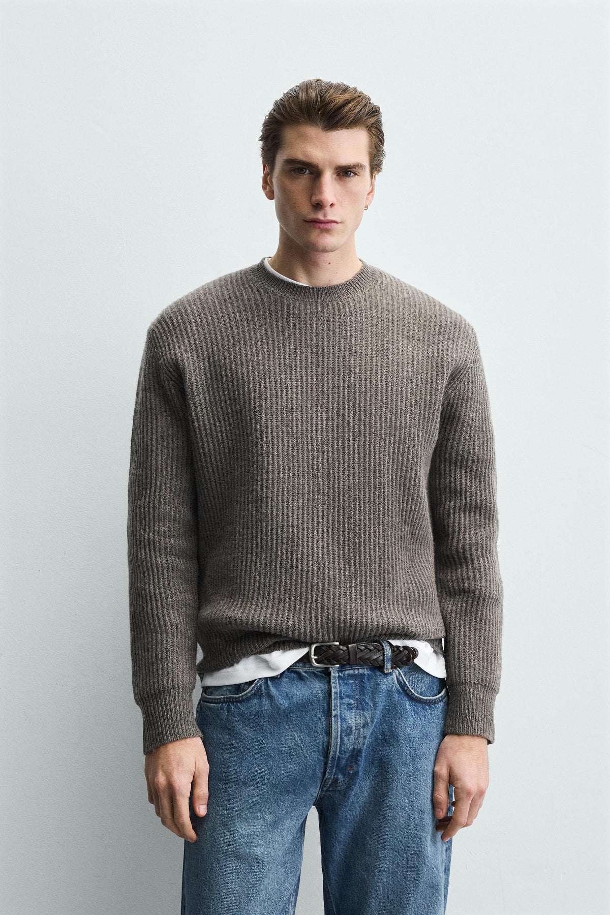 Textured Wool Pullover