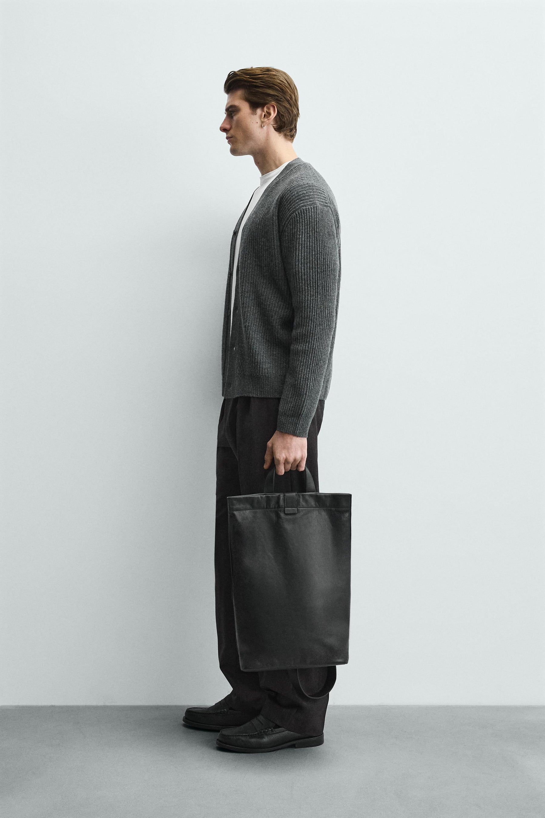 Textured Wool Cardigan