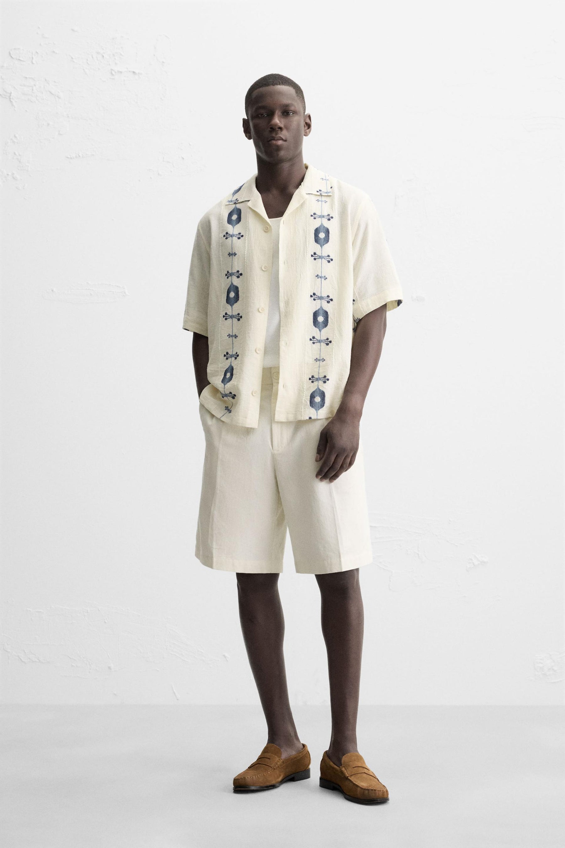 CONTRAST JACQUARD SHIRT - Image 1