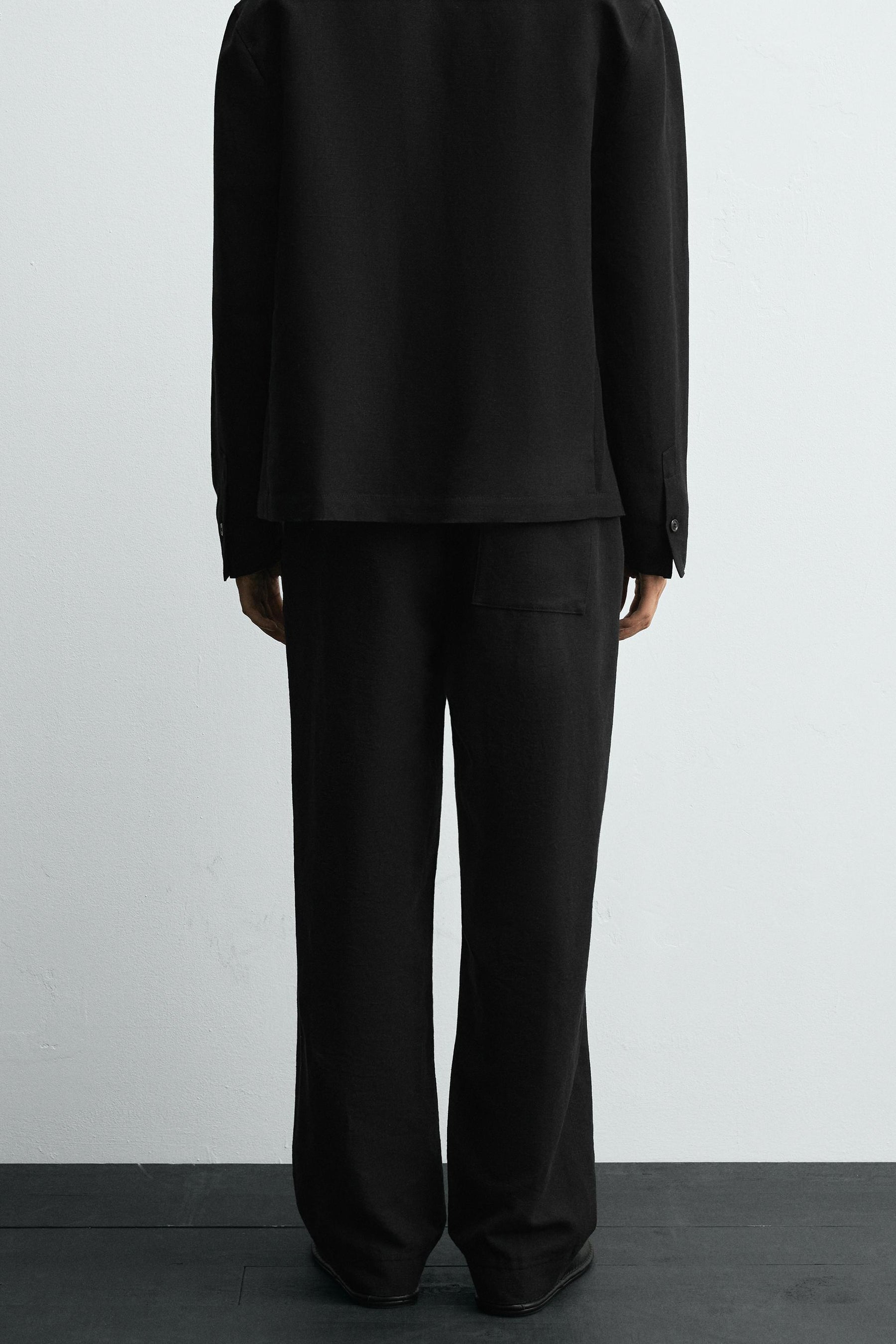 COTTON/LINEN SUIT TROUSERS - Image 3