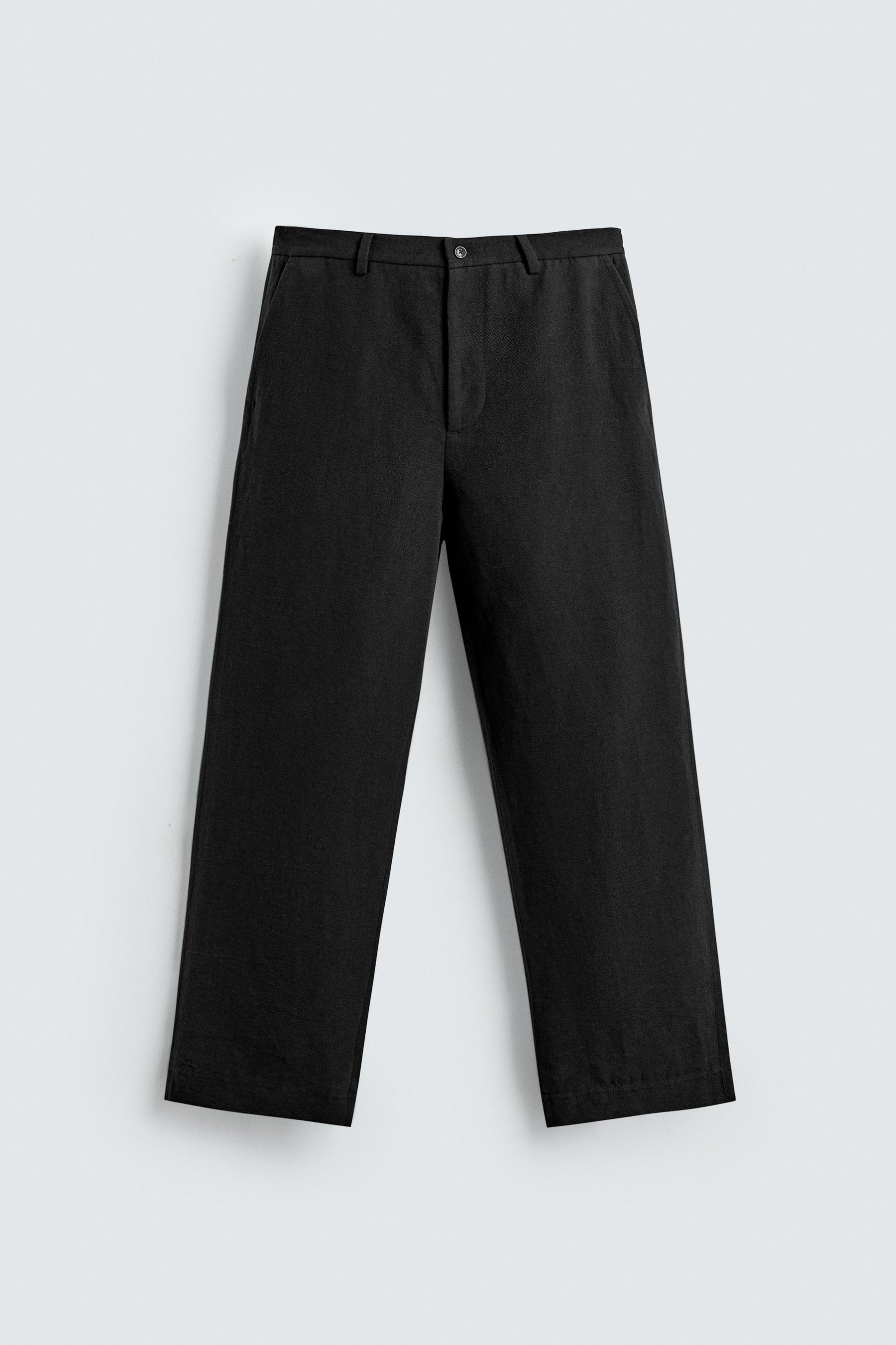 COTTON/LINEN SUIT TROUSERS - Image 7