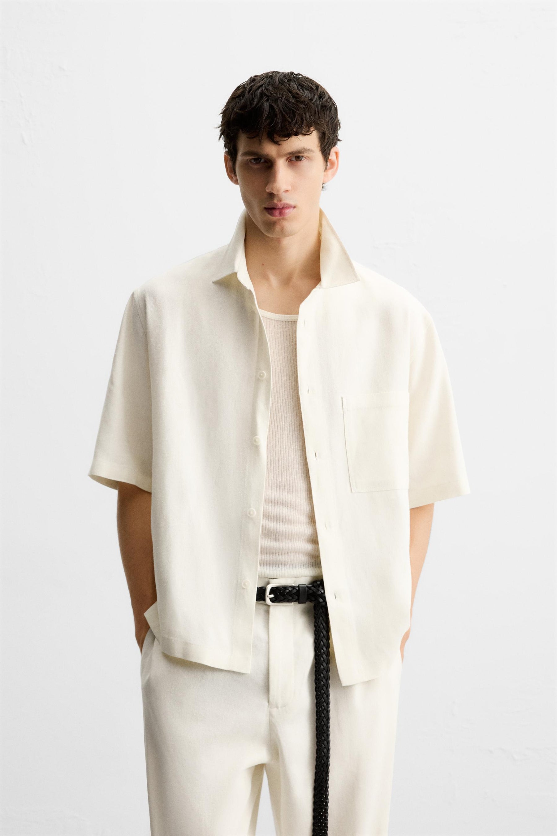 VISCOSE AND JUTE SHIRT - Image 2