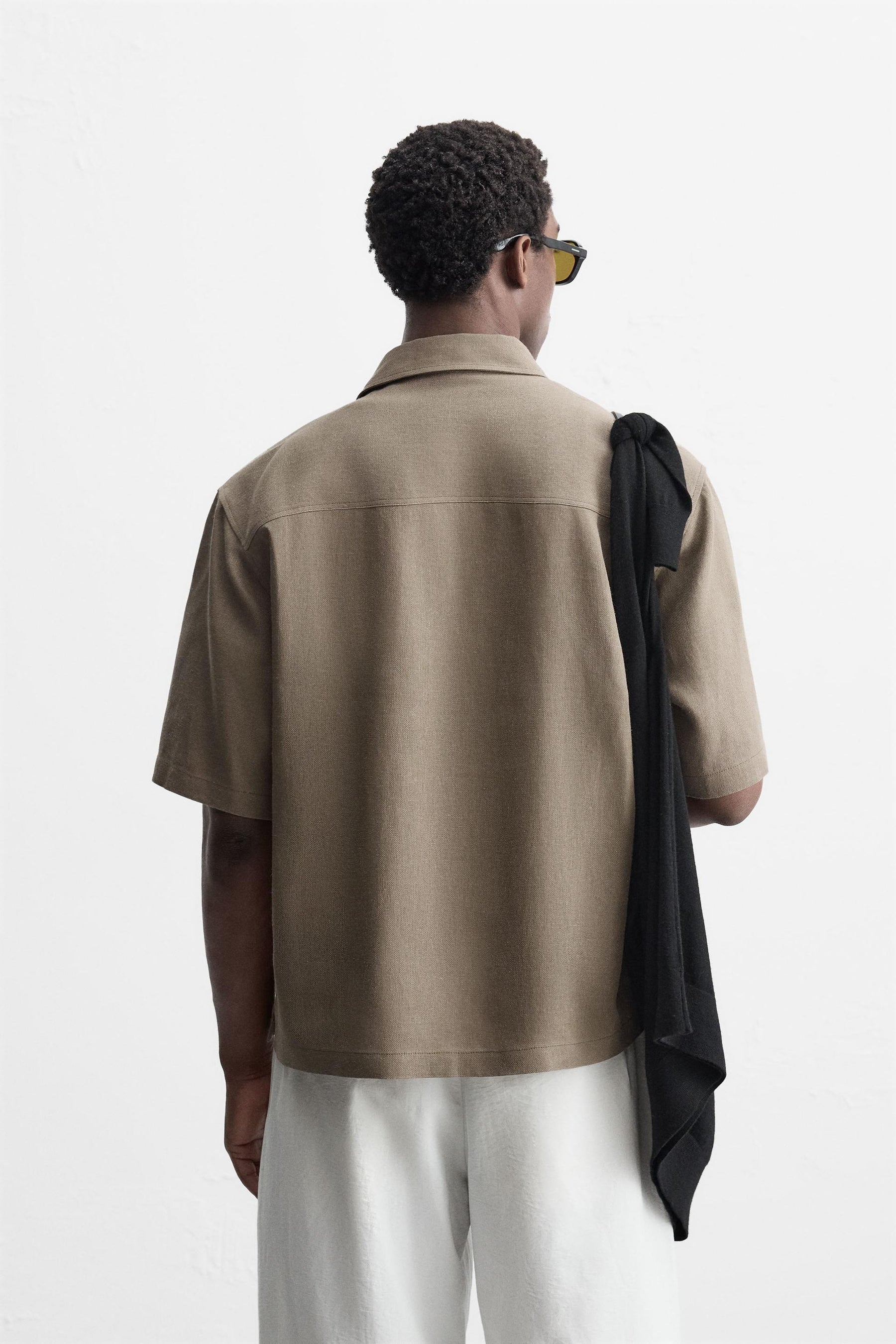 VISCOSE AND JUTE SHIRT - Image 3