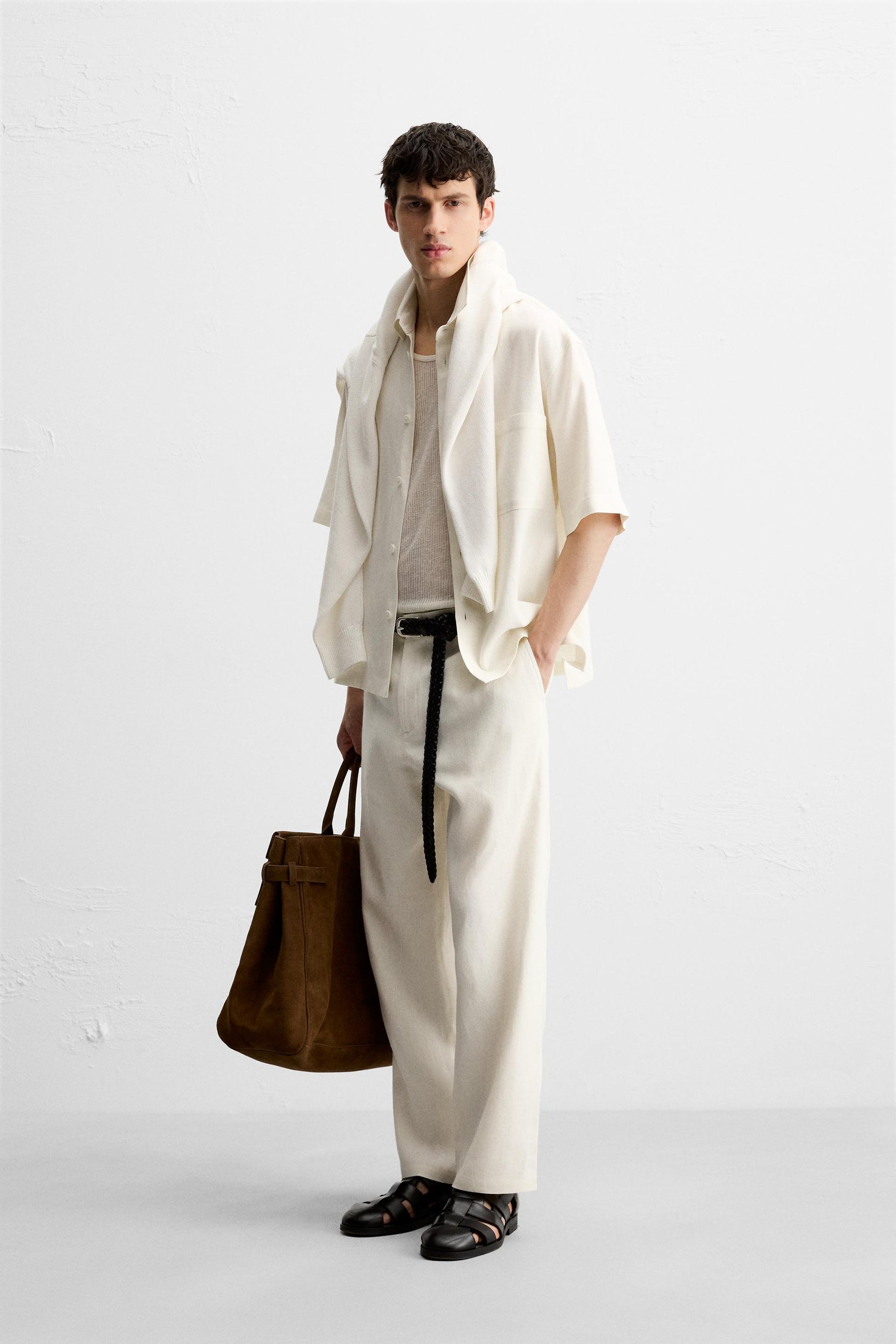VISCOSE-JUTE TROUSERS - Image 4