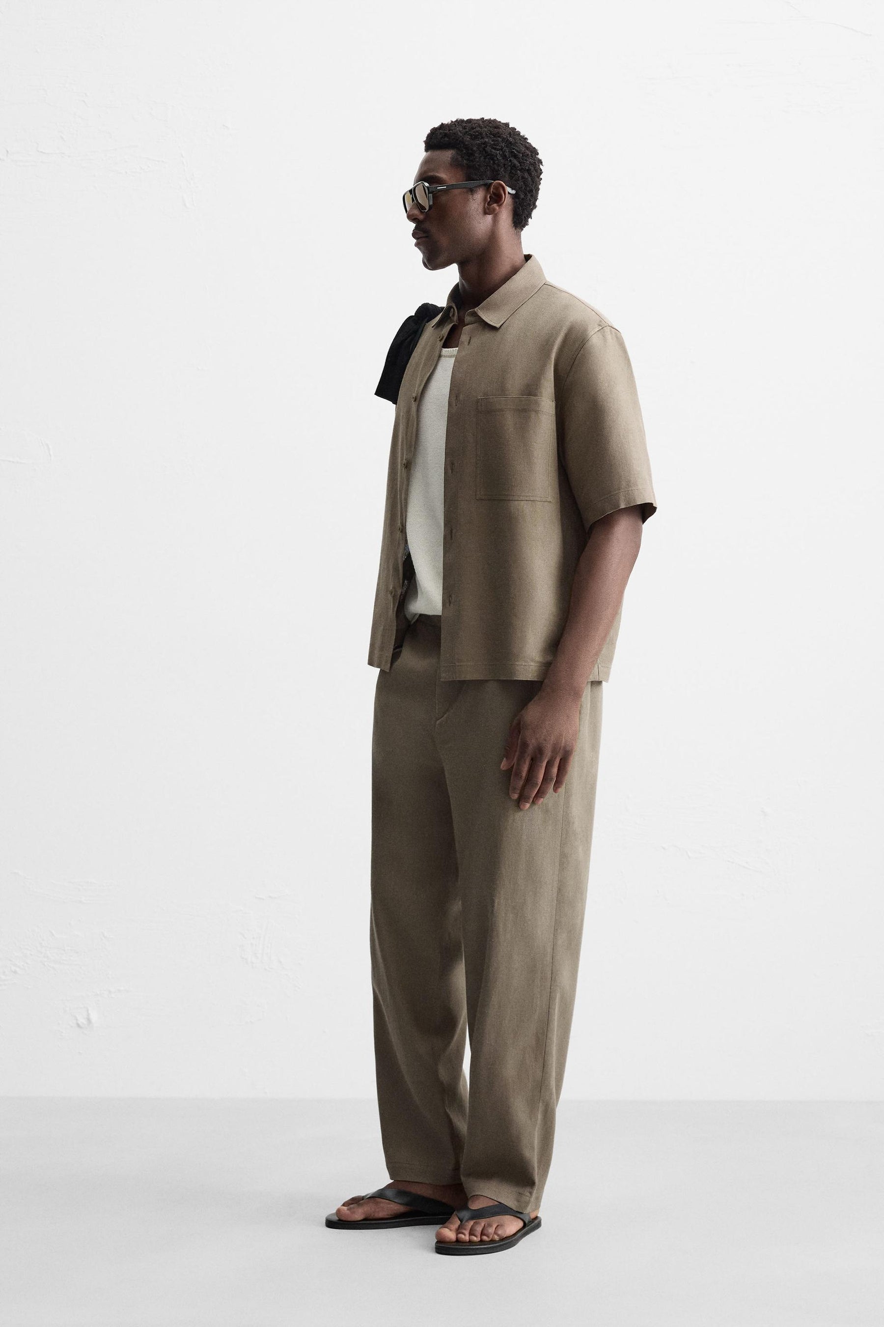 VISCOSE-JUTE TROUSERS - Image 4