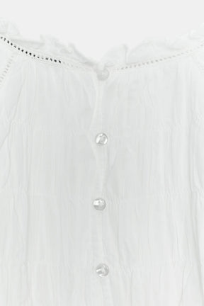 SMOCKED ROMANTIC SHIRT