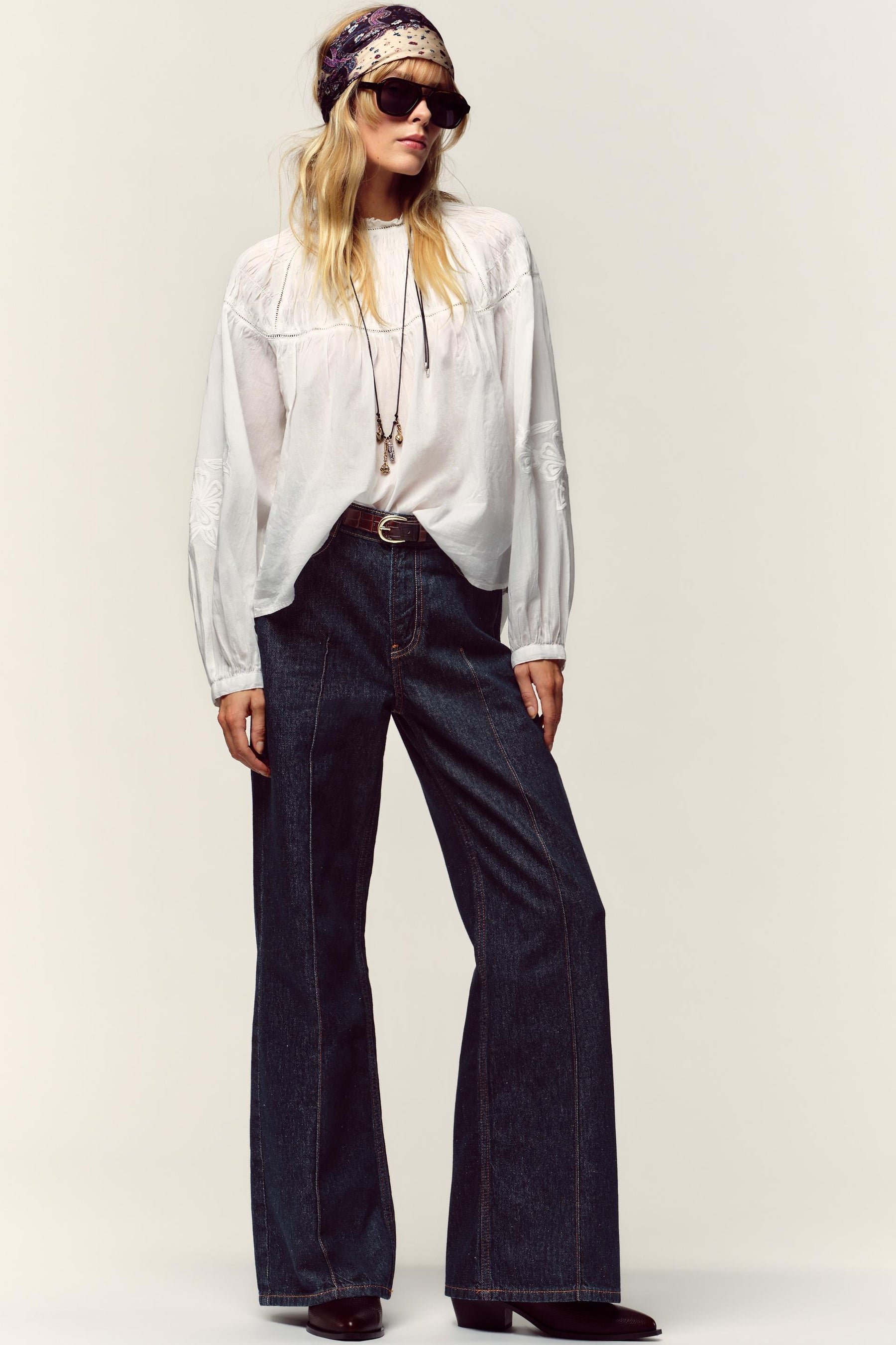 SMOCKED ROMANTIC SHIRT