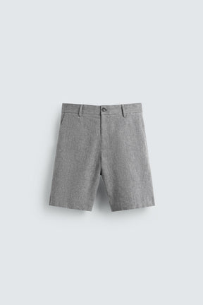 COTTON/LINEN BERMUDA SHORTS - Image 6
